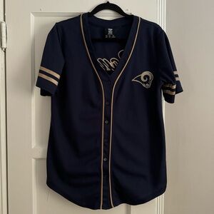 5 for $25! RAMS NFL women button up jersey